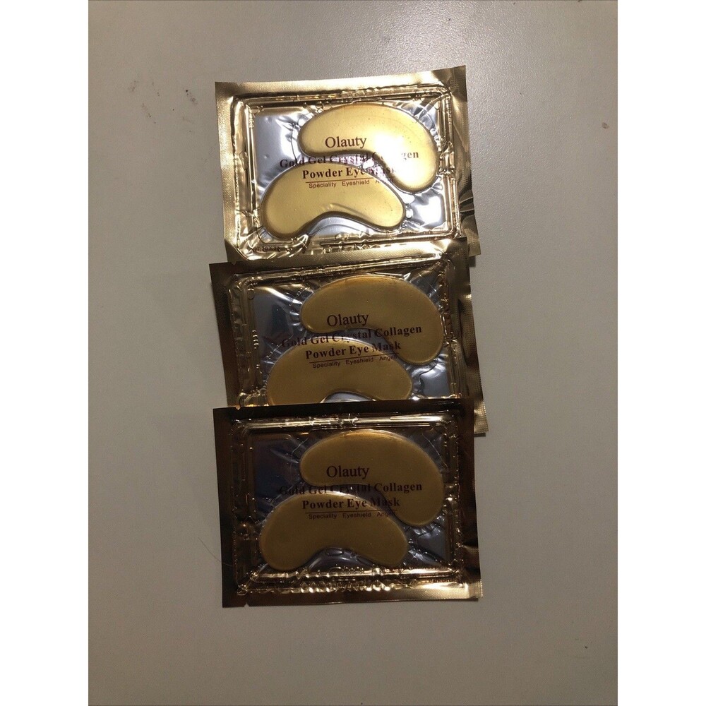 Eye Mask Crystal Collagen‎ Gold 3 Pack New Sealed